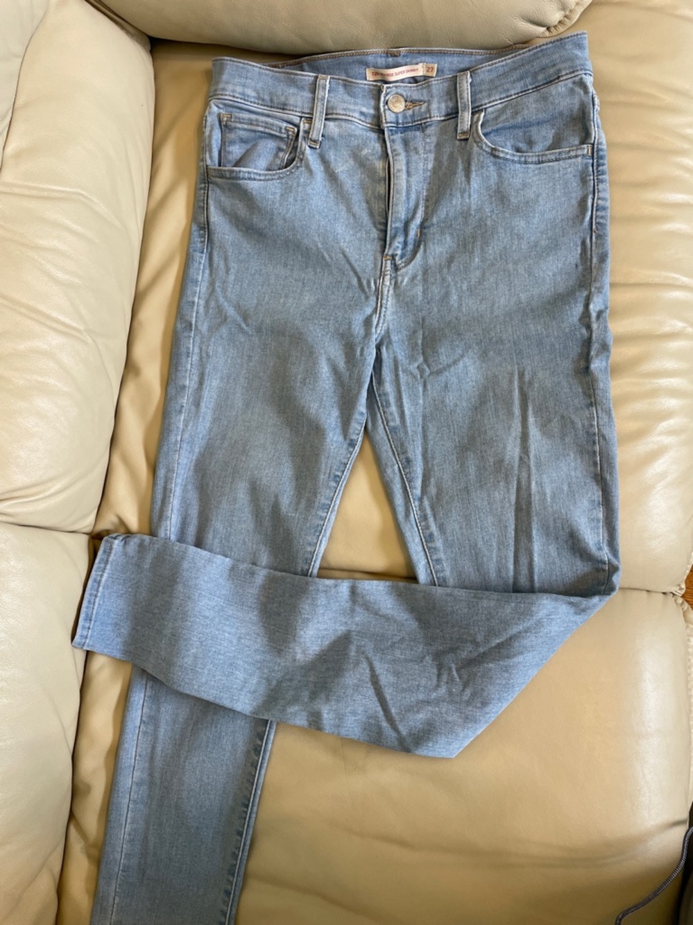 Levi's Light Blue 720 High Rise Super Skinny Jeans